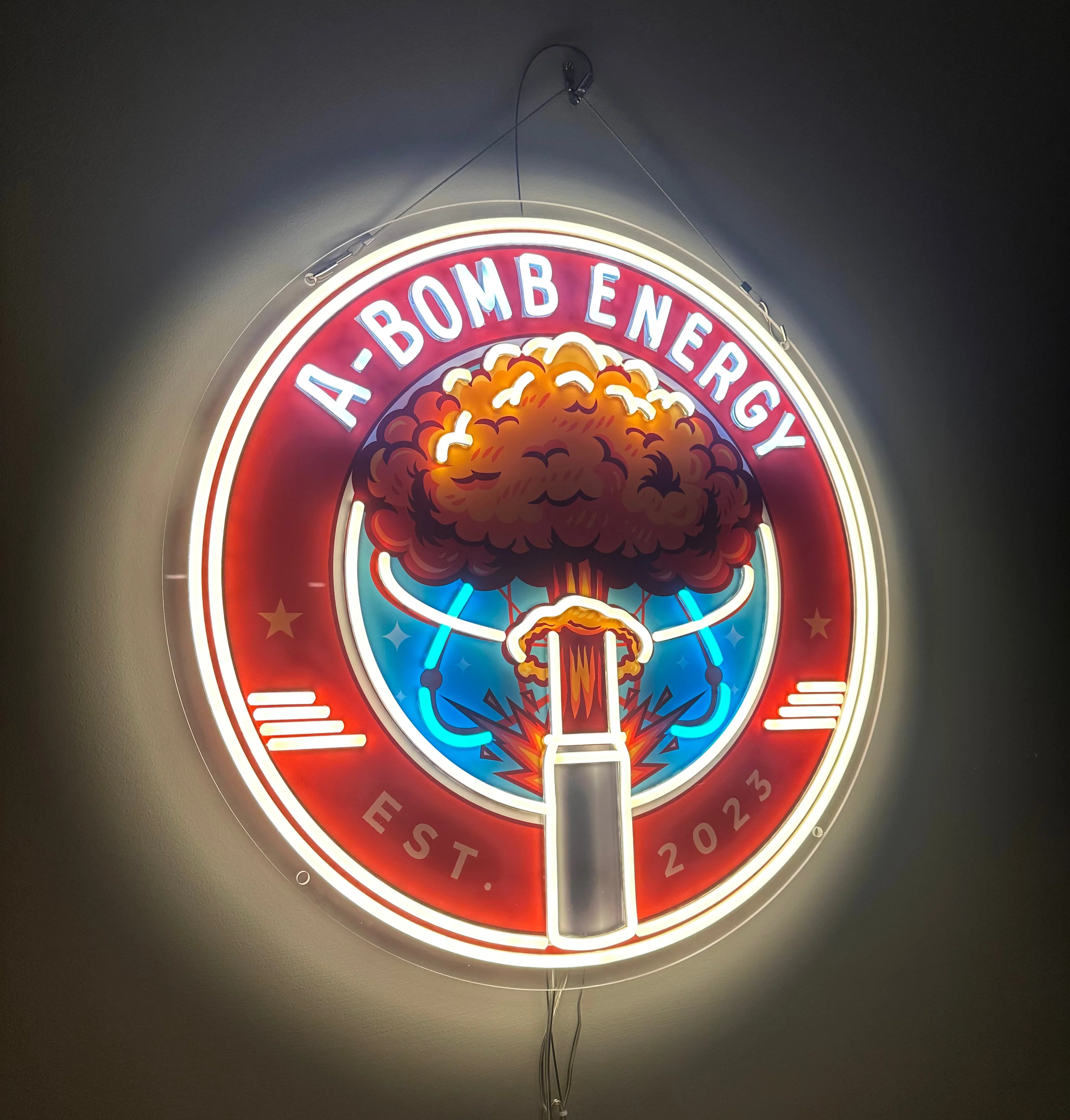 A-Bomb Energy ‘Command Glow’ Neon Sign – 2ft LED Logo