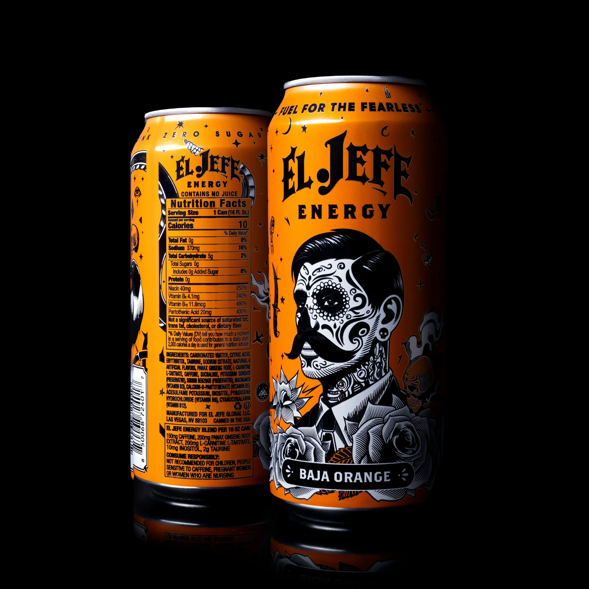 EL JEFE BAJA ORANGE ENERGY DRINK