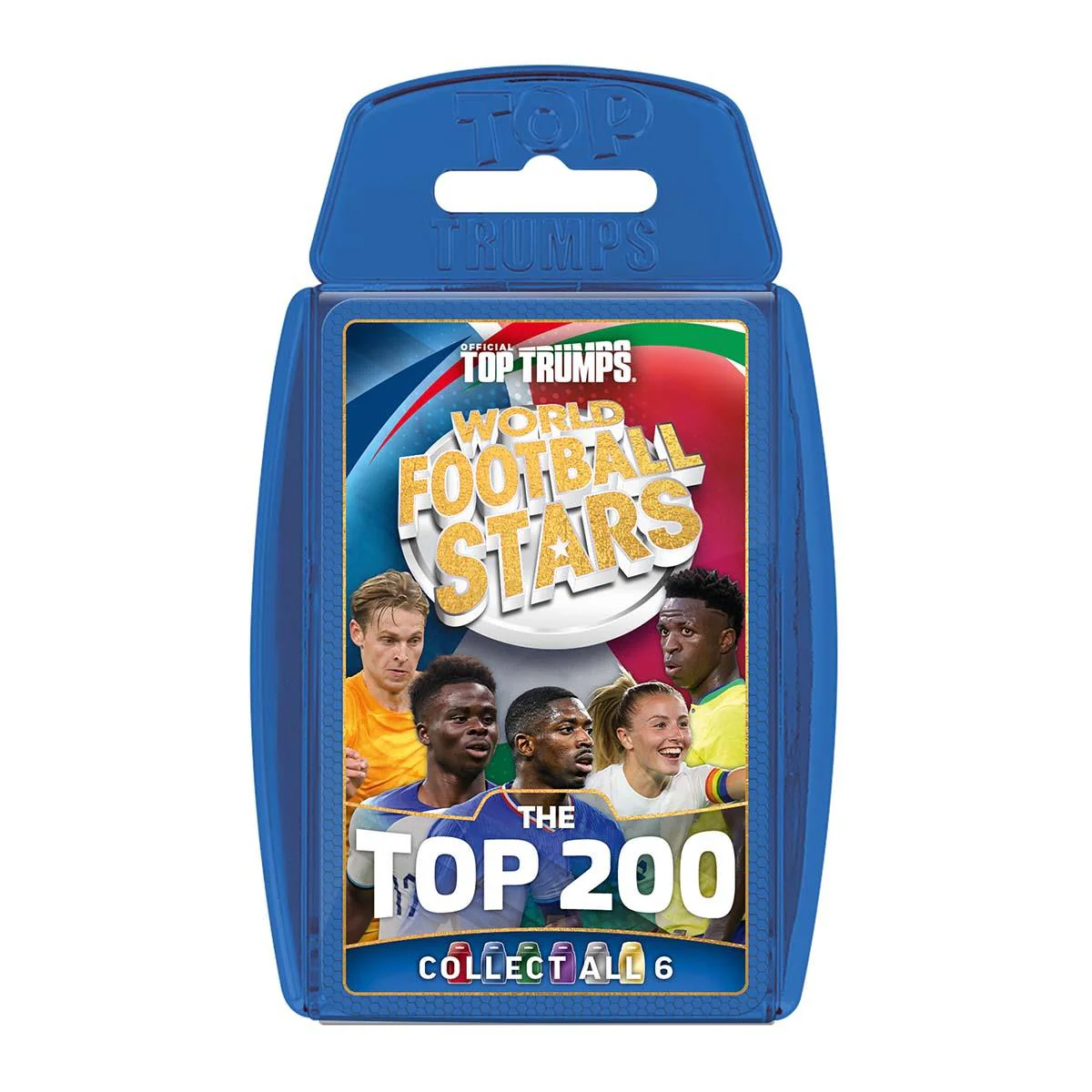 World Football Stars Top 200 Top Trumps Card Game – Chrome Blue Pack