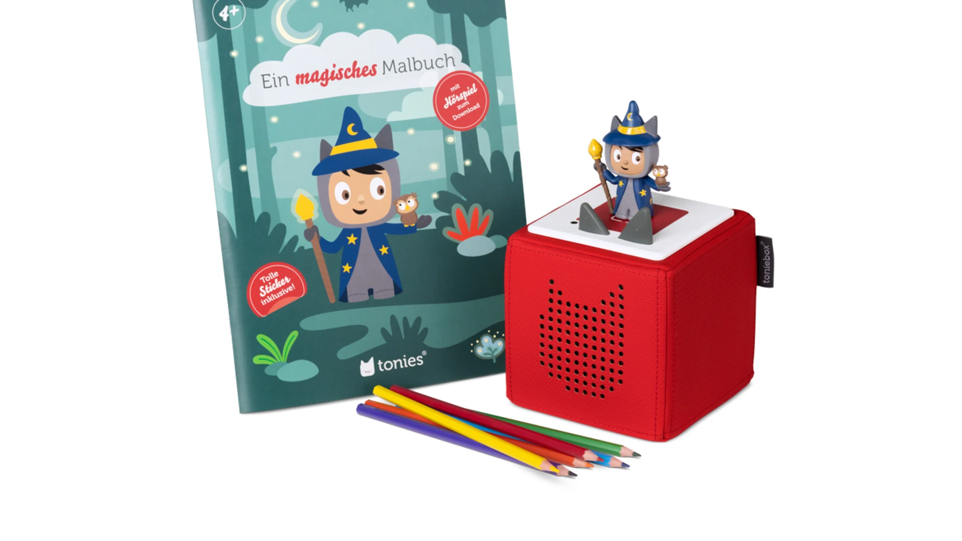 Ein magisches Malbuch + Kreativ-Tonie Zauberer - Freundschaftstag im Zauberwald
